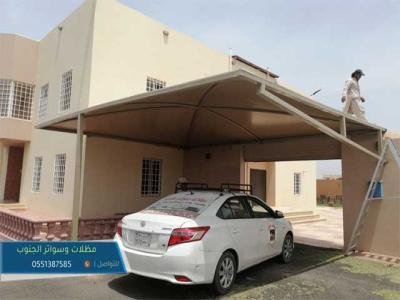 مظلات سيارات متحركة كهربائية